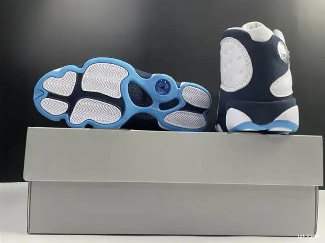 1st Kicks Shoes Jordan Dark Blue 13 Air 414571-144 Powder 0624
